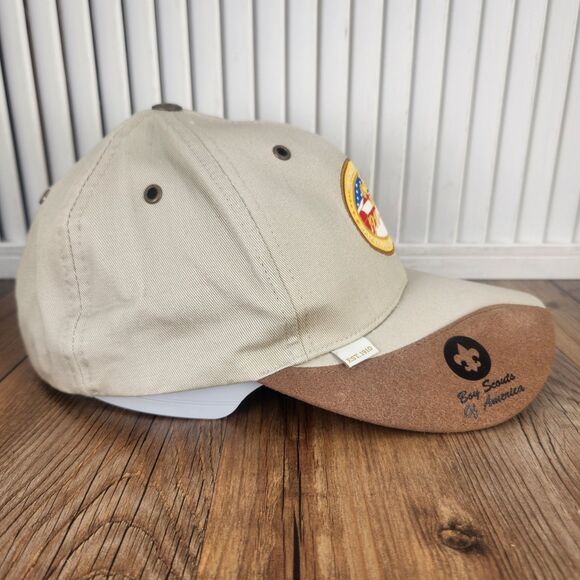 Boy Scouts of America 100 Years Centennial Hat Cap 1910-2010 Khaki Strapback BSA - Picture 4 of 10